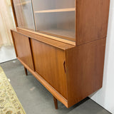 Mid Century Danish Teak Sideboard Hutch