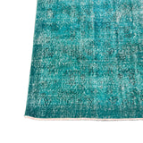 Turkish Overdyed Turquoise Rug - 6’11x9’9