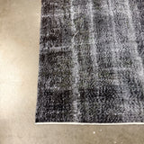 Turkish Overdyed Black Rug - 5’6x9’6