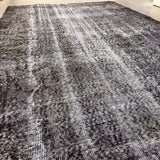 Turkish Overdyed Black Rug - 5’6x9’6