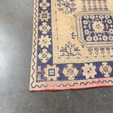 Vintage Turkish Beige Rug - 4’4x11’1