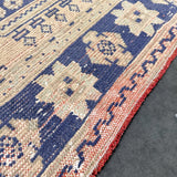 Vintage Turkish Beige Rug - 4’4x11’1