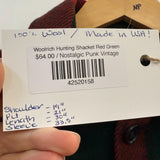 Woolrich Hunting Shacket Red Green