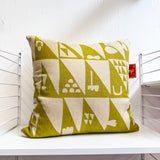 Linen Pillow 19x19” Chartreuse