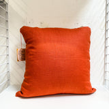 Embroidered Linen Pillow 16x16”