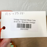 Vintage Framed Kliban Cats
