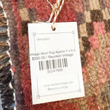 Vintage Wool Rug Approx 7' x 4.5'
