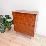 "Honeycomb" Highboy Dresser