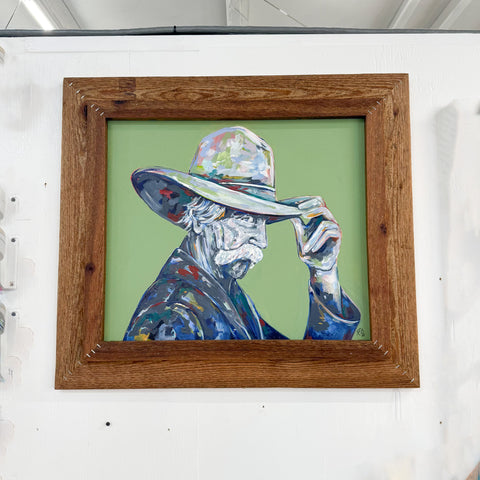 Sam Elliott Abstract Cowboy Painting