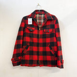 50s Buffalo Plaid Coat Sm Med
