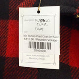 50s Buffalo Plaid Coat Sm Med