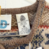 Vintage Brown Wool Cardigan Med