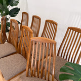 Set of 8 Vintage Dining Chairs - Made in Italy