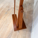 Vintage Solid Teak Standing Mirror