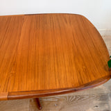 Mid Century Teak Dining Table w/ 2 Leaves