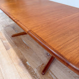 Mid Century Teak Dining Table w/ 2 Leaves