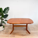 Mid Century Teak Dining Table w/ 2 Leaves