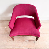 Mid Century Lounge Chair - Bright Pink