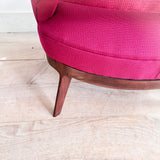 Mid Century Lounge Chair - Bright Pink