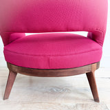 Mid Century Lounge Chair - Bright Pink