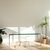 Chome and Glass Sofa Table