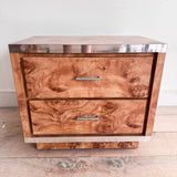 Faux Burl Nightstand