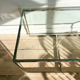 Chome and Glass Sofa Table