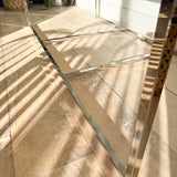 Chome and Glass Sofa Table