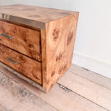 Faux Burl Nightstand