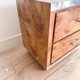 Faux Burl Nightstand