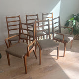 Set of 6 Mid Century Maple Dining Chairs