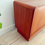 Danish Teak Sideboard w/ Tambour Doors by Kibaek