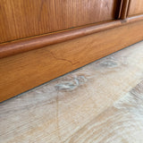 Danish Teak Sideboard w/ Tambour Doors by Kibaek