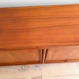 Danish Teak Sideboard w/ Tambour Doors by Kibaek