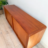 Danish Teak Sideboard w/ Tambour Doors by Kibaek