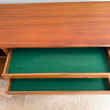 Danish Teak Sideboard w/ Tambour Doors by Kibaek