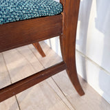 Set of 6 Mid Century Walnut Dining Chairs - New Upholstery