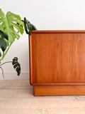 Danish Teak Sideboard w/ Tambour Doors by Kibaek