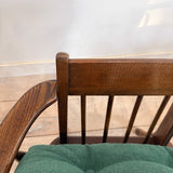 Pair of Mid Century Lounge Chairs - New Green Upholstery