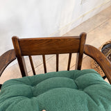 Pair of Mid Century Lounge Chairs - New Green Upholstery