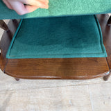 Pair of Mid Century Lounge Chairs - New Green Upholstery