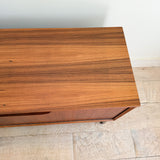 Mid Century Teak Drop Down Record Cabinet
