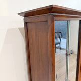 Mid Century Curio Cabinet with Glass Doors