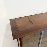 Mid Century Curio Cabinet with Glass Doors