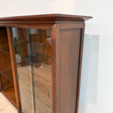 Mid Century Curio Cabinet with Glass Doors