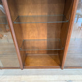 Mid Century Curio Cabinet with Glass Doors