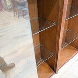 Mid Century Curio Cabinet with Glass Doors