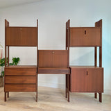 1960's Walnut Wall Unit