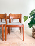 Set of 6 Teak Niels Koefoed Dining Chairs