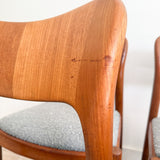 Set of 6 Teak Niels Koefoed Dining Chairs
